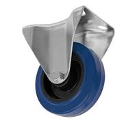 Ruota Fissa In Gomma Elastica Blu Heavy-Duty Sealey SCW3100FPEM Ø100mm