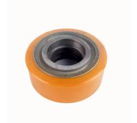 Ruota for tamburo di carico in nylon, rulli for transpallet, set completo di ruote in PU for transpallet/camion senza cuscinetto, foro 20 mm, ruota motrice ausiliaria di varie dimensioni(100x40x47 14)