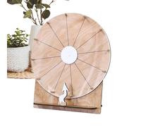 Ruota girevole, 28 cm, in legno, accessorio da gioco solubile, per adulti, giovani, organizzatori di feste, classi, ricompense, festività, riunioni di famiglia