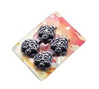Ruota girevole adesiva per hardware con clip per freno, Black
