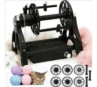 Ruota Girevole Elettrica, Avvolgitore Automatico For Filo 800giri/min Con Interruttore Pedale 3 Bobine Velocità Continua For Lavorazione Peli Cane/lana/pelliccia Di Gatto Capacità Di 120g(Black)