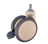 Ruota girevole for attrezzature mediche - Ruota universale for impieghi gravosi da 5 pollici con freno centrale, filettatura M16/M28/M32 1 pz(M16x25mm-A-2)