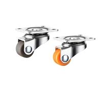 Ruota girevole for mobili hardware Ruota universale in gomma morbida Ruota girevole for piattaforma Carrello for bambini Accessori for la casa(2)