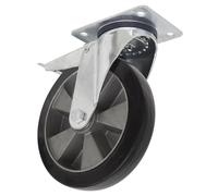 Ruota Girevole In Gomma Heavy-Duty Sealey Con Blocco Totale 152mm - Trade SCW5