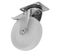 Ruota Girevole In Nylon Pesante Sealey Con Blocco Totale 100mm - Trade SCW41