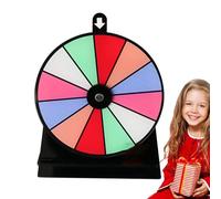 Ruota girevole per , 15 x 20 x 0,3 cm, disco da gioco lavabile con 12 segmenti, piano da tavolo con funzione girevole, strumento di gioco per scarabocchiare, spazi liberi fai da te per