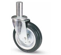 Ruota Girevole per Ponteggi ART.80BI Mm 200 Perno Mm 40 x 190 Avo