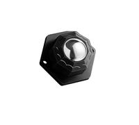 Ruota Girevole, Rotella autoadesiva con rotazione a 360° Rotelle for mobili robuste e portanti in acciaio inossidabile Ruote Accessori hardware for la casa(Noir)