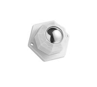 Ruota Girevole, Rotella autoadesiva con rotazione a 360° Rotelle for mobili robuste e portanti in acciaio inossidabile Ruote Accessori hardware for la casa(White)