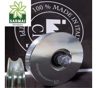 Ruota gola a U per cancello porta scorrevole con cuscinetto varie misure art.400