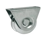 RUOTA GOLA QUADRA 20MM CON SUPPORTO ESTERNO SUPERIORE 2 CUSCINETTI