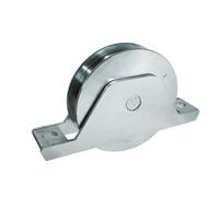 RUOTA GOLA QUADRA CON SUPPORTO 2 CUSCINETTI DA 80-100-120-140-160 MM