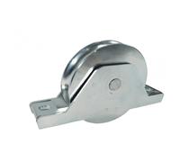 RUOTA GOLA TONDA CON SUPPORTO 2 CUSCINETTI DA 80-100-120-140-160 MM