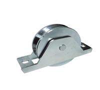 RUOTA GOLA V CON SUPPORTO PERNO INGRASSATORE 2 CUSCINETTI DA 80-100-120-140-160