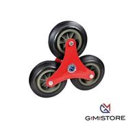 RUOTA GOMMA PIENA CARRELLO PER SCALE Ø Mm 160 X 20 (Set 3 Ruote) UNIKO