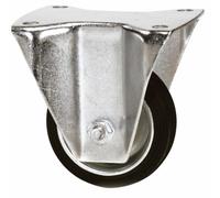 Ruota Gommata Ama 150x40mm Supporto Fisso Made in Italy