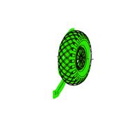 RUOTA GOMMATA D.90 CERCHIO 2.00X4" PER MOTOCOMPRESSORE MC600 CAMPAGNOLA