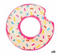 Ruota Gonfiabile Intex Ciambella Rosa 107 x 99 x 23 cm [12 Unità]