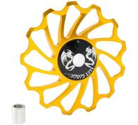 Ruota Guida Bicicletta 11T 7075 Alluminio Ultra Liscio | Design a basso rumore, funzionamento silenzioso, cuscinetto interno ad alta lubrificazione, guida stabile