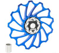 Ruota Guida Bicicletta 11T 7075 Alluminio Ultra Liscio | Design a basso rumore, funzionamento silenzioso, cuscinetto interno ad alta lubrificazione, guida stabile