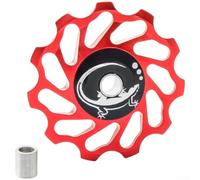 Ruota Guida Bicicletta 11T 7075 Alluminio Ultra Liscio | Design a basso rumore, funzionamento silenzioso, cuscinetto interno ad alta lubrificazione, guida stabile