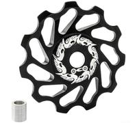 Ruota Guida Bicicletta 11T 7075 Alluminio Ultra Liscio | Design a basso rumore, funzionamento silenzioso, cuscinetto interno ad alta lubrificazione, guida stabile