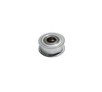 Ruota guida di regolazione del tenditore della cinghia della ruota con larghezza della cinghia del cuscinetto 16 mm Puleggia tenditrice XL-22T in lega di alluminio(7mm)
