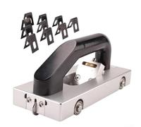 Ruota guida manuale in PVC con lama a forma di U regolabile in profondità per scanalature accurate su pavimenti in PVC e fogli in ambienti industriali e commerciali (grande + 10 lame)