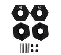 Ruota HOUL HOUB esagonale Parte di aggiornamento in alluminio in alluminio ad alte prestazioni CNC Machinatura a cnc di usura durevole per SCX10 90046 90047 RR10 RC Crawler 8mm (8,0 mm)
