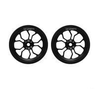 Ruota in alluminio da 82 mm per bici pieghevoli Brompton, ideale per modifiche e soluzioni per ruote di scorta (nero)