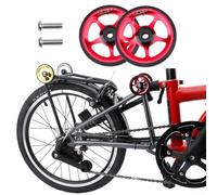 Ruota in alluminio per bicicletta pieghevole Brompton con cuscinetto sigillato, progettata come ruota di ricambio o ruota di parcheggio per biciclette pieghevoli (argento)