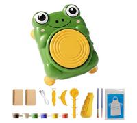Ruota in ceramica per bambini, kit per la creazione di ceramiche, strumento educativo fatto a mano per bambini, ragazzi, ragazze, studenti, attività a casa, feste, scuola, lezioni d'arte in