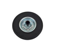 Ruota in gomma piena ruota di scorta per ruota di supporto con cerchio in met...