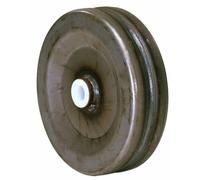 Ruota in Lamiera Ama 320x100 mm Boccola Nylon Made in Italy