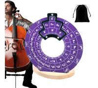 Ruota in lega di alluminio, strumento melodia per chitarra, disco teorico musicale con supporto per accordo, strumento musicale professionale per chitarra, cerchi precisi di quinti per principianti