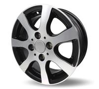 Ruota In Lega TR3 Argento Nero 5Jx13 100x4 ET30 600kg Ad Esempio Per 165R13C
