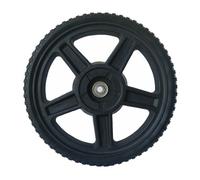 Ruota in plastica nera 8 pollici per decespugliatore manuale ricambio 1/2 unità