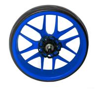 Ruota in plastica per carrello da golf, asse da 10 mm, in plastica, colore | Schiuma EVA per battistrada, riduzione del rumore, rotolamento fluido sui sentieri, assorbimento degli urti