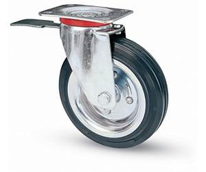 RUOTA IND."80-BIS" PIASTRA-GIR. C-FRENO D.200 PZ - 1
