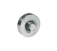 Ruota INOX per cancelli Ibfm 1 cuscinetto a sfera gola V art. 962 COPPIA (PZ.02)