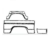 RUOTA INTERNA POSTERIORE DX/SX. DB207, TARGA DI REP. 77-95