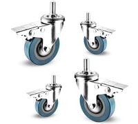 ruota le ruote dei mobili, Ruote Girevoli Con Doppio Meccanismo Di Bloccaggio, Freno E Girevole, Diverse Dimensioni(Brake,65MM/M10)