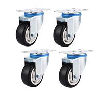 ruota le ruote dei mobili, Ruote piroettanti con freni, cuscinetti a sfera, piastra di montaggio da 5 e 3 pollici(Swivel,5inch)