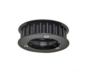 Ruota libera con trasmissione a cinghia 22T per corpo mozzo HG, compatibile con cinghia dentata HTD-8M-12, struttura in lega di alluminio, nero, ingranaggio da ciclismo per biciclette con trasmissione