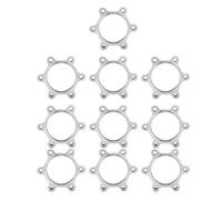 RUOTA LIBERA DELLA BICICLETTA MOZZI FILETTATI DISCO ROTORE FRENO A 6 BULLONI ADATTATORE ROTORE AD ALTA RESISTENZA E DUREVOLE PARTE DI RICAMBIO (48MM)