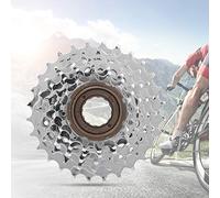 Ruota libera per bicicletta, ruota posteriore, cromato, per bicicletta, ruota libera posteriore, accessori di ricambio per mountain bike (6 marce, cromato)