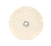 Ruota lucidante da 20,3 cm, panno per smerigliatrice da banco con filo di cotone multistrato fisso e bordo morbido per una lucidatura sicura ed efficiente