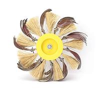Ruota Lucidante in Sisal, Disco con Spazzola in Setola Spazzola Abrasiva Mola per Lucidatura Spazzola per Trapano Elettrico per Rimozione Bava di Ruggine, Lucidatura, Dischi in