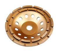 Ruota macinatura diamante, ruota tazza di macinazione abrasiva abrasiva da 230 mm di lucidatura di smerigliatrice in pietra diamante, tazza doppia