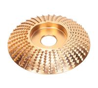 Ruota macinatura disco in acciaio al carbone alto, resistente all'usura, oro curvo, lavorazione del legno